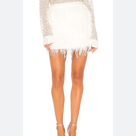 Aje Wattle Feather Skirt sz AU 6 - Picture 2 of 6